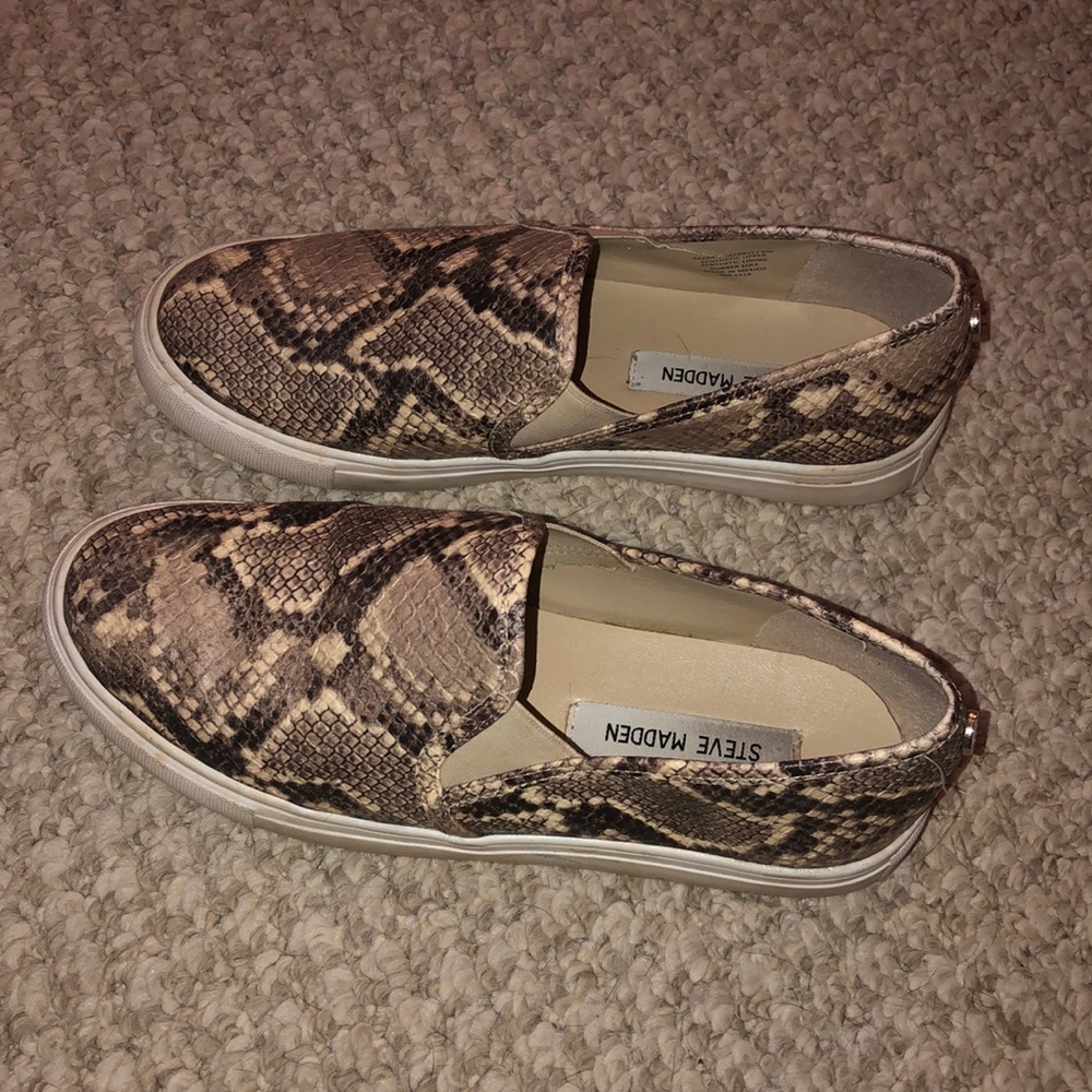 Steve Madden Snake Print Sneakers